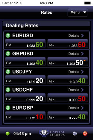Capital Street Mobile ActForex - náhled