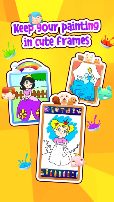 Princess coloring book drawing screenshot 3