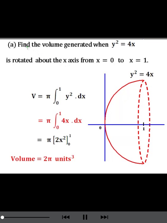 Calculus Appl'n by INTEGRATION