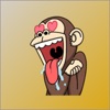 Monkey Funy Sticker