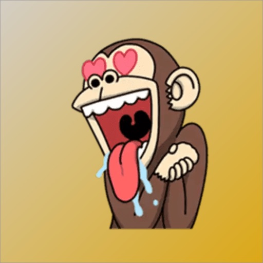 Monkey Funy Sticker icon