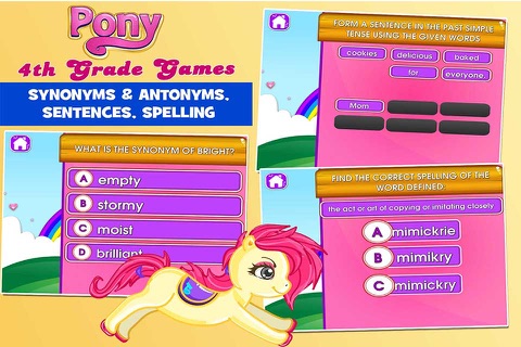 Fourth Grade Pony School Games screenshot 3