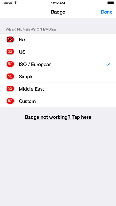 Week Numbers - ISO / European, US, Middle East, Simple, Custom Pro Screenshot 5