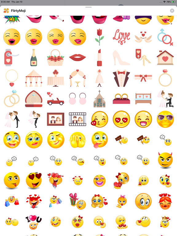 Screenshot #6 pour FlirtyMoji - Flirting Emojis