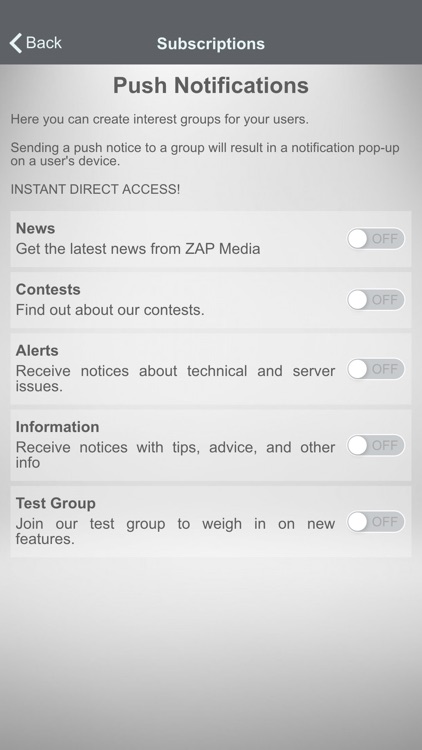 ZAP Media App