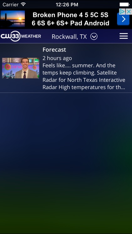 CW33 Dallas Texas Weather screenshot-3