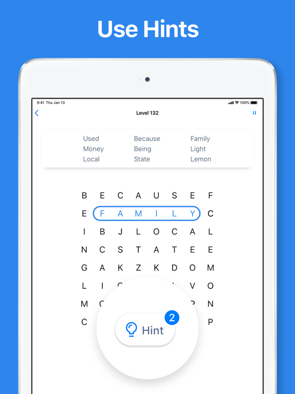 Word Search - Crossword Game iPad app afbeelding 4