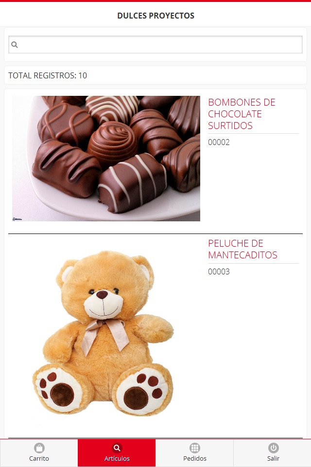 Dulces Proyectos screenshot 2