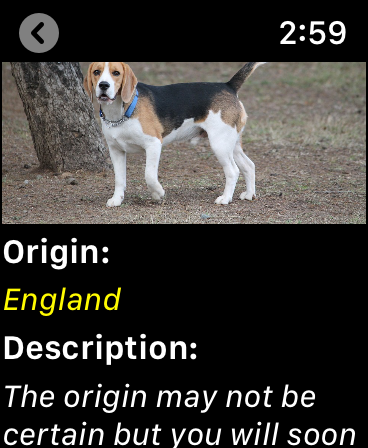 Screenshot #12 for Dogs Guide for Watch: Breeds