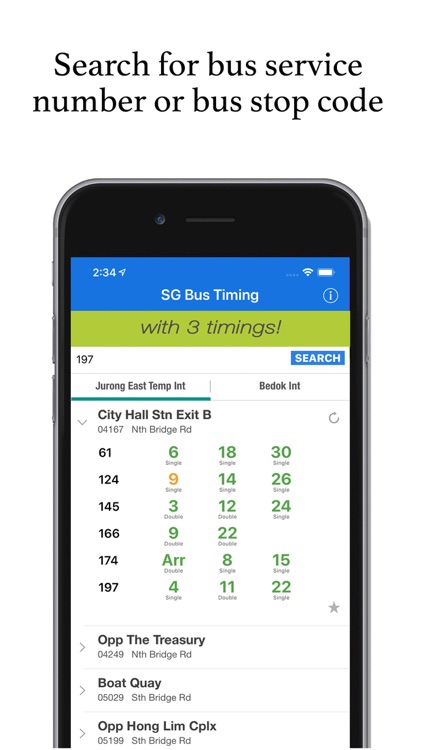 SG Bus Timing App by The Rocket Studio