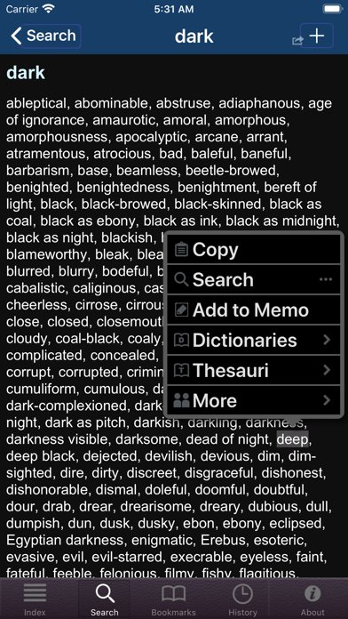 English Synonyms (Moby Thesaurus) Screenshot 6