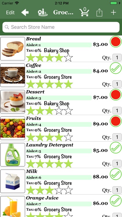 Shopping List II