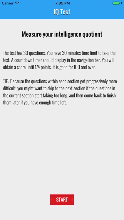 European Standard IQ Test