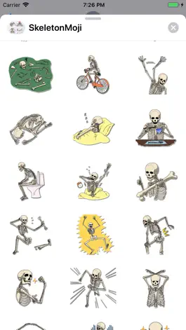 Game screenshot SkeletonMoji - Scary Emojis hack