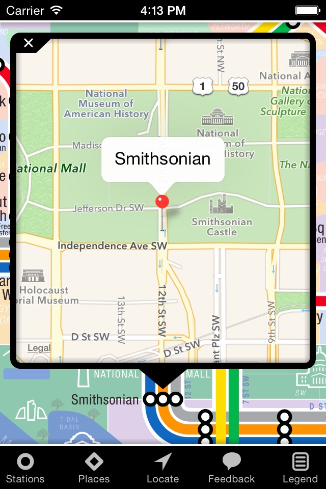 KickMap Washington DC Metro screenshot 4