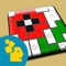 Sym-a-Pix are exciting logic puzzles that form whimsical pixel-art pictures when solved