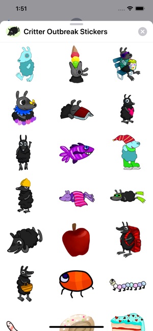 Critter Outbreak Stickers(圖5)-速報App