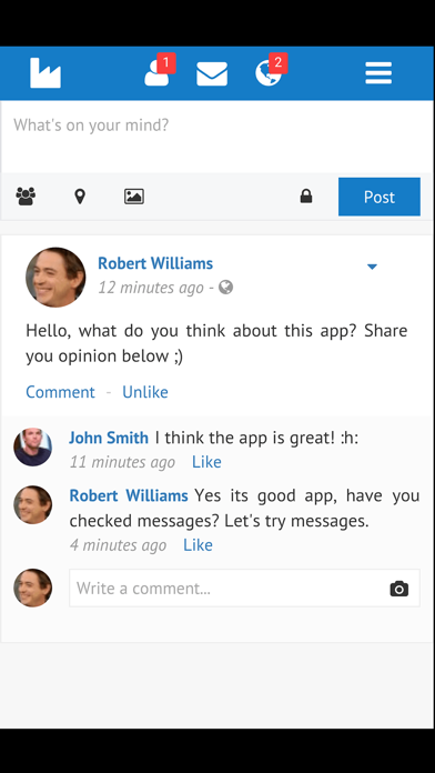 Social Network Client screenshot 2