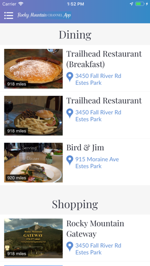 Rocky Mountain Channel App