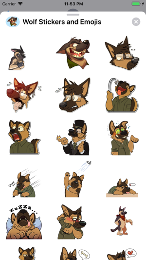 Wolf Stickers & Emojis(圖1)-速報App