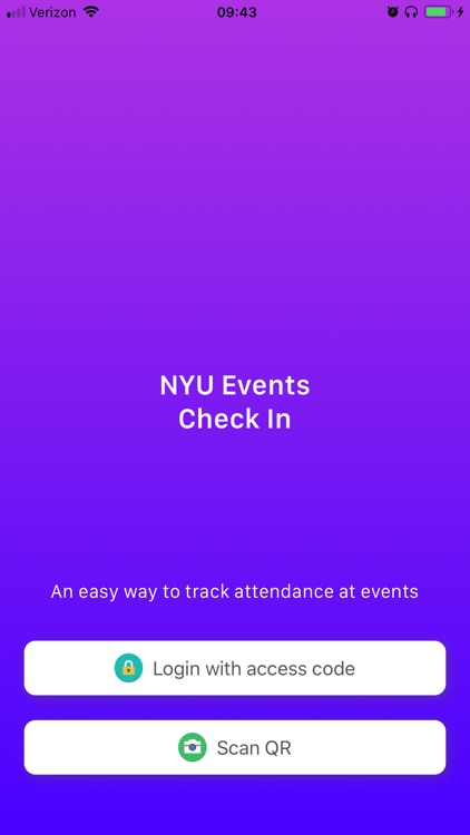 NYU Events Check In