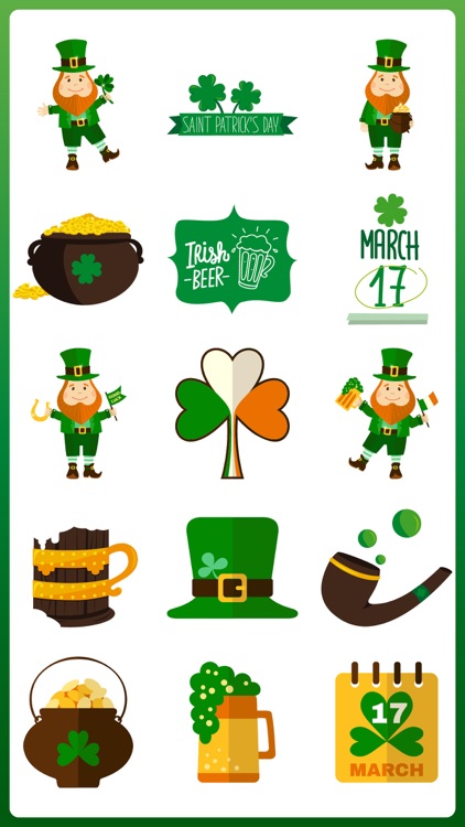 St Patrick's Day Stickers Emo