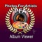An Album Viewer Mobile Phone and Tablet App, designed specifically for members of the Facebook Group Photos For Artists