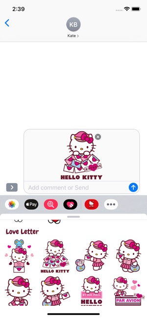 Hello Kitty Love Stickers