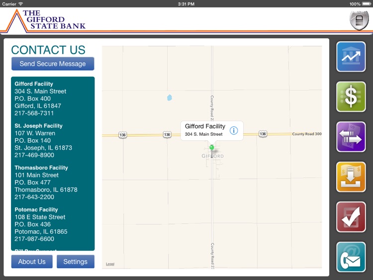 Gifford State Bank for iPad