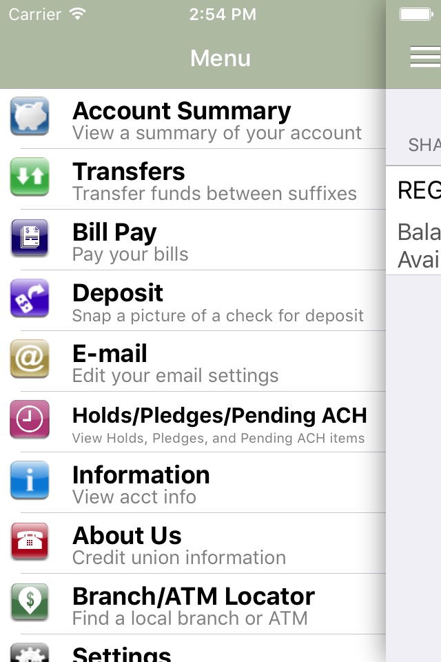 WES Credit Union screenshot 2