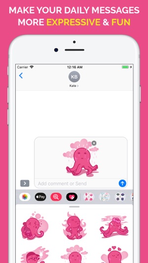 Octopus Emoji Stickers(圖3)-速報App