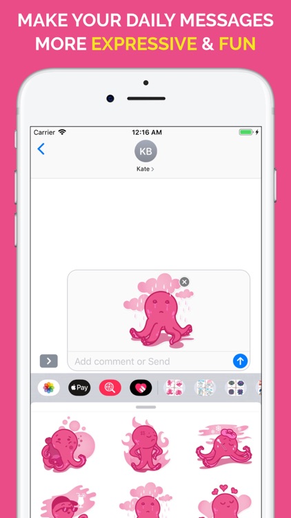 Octopus Emoji Stickers screenshot-2