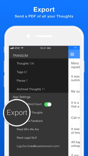 Transom Note-Taker for Writers(圖4)-速報App