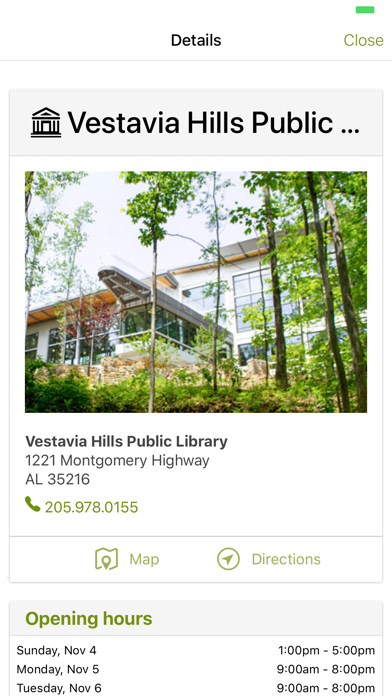 Vestavia Hills Public Library screenshot 2