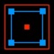 - Touch Red bit Block avoid and escape the Blue Squares, and avoid the blue lines