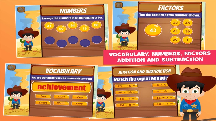 Cowboy 5th Grade Games screenshot-3