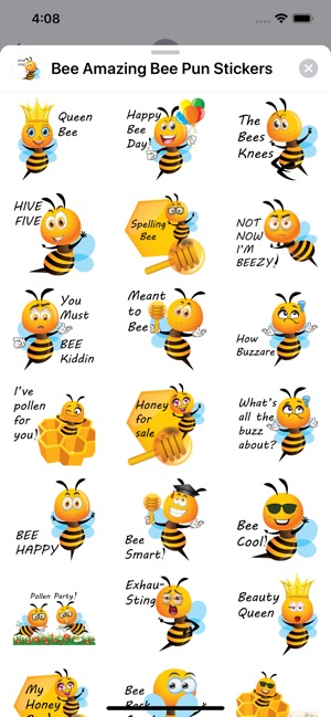 Bee Amazing Bee Pun Stickers(圖2)-速報App