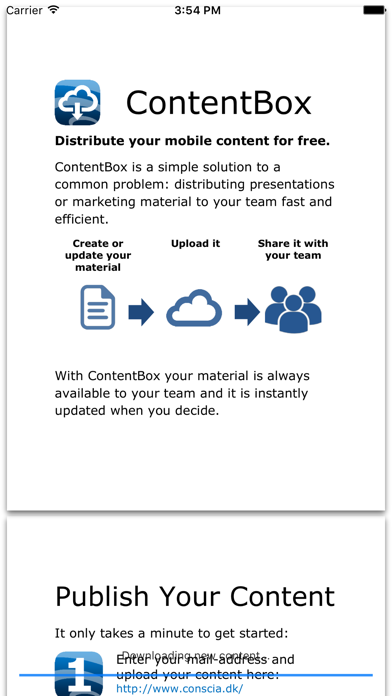 How to cancel & delete ContentBox from iphone & ipad 2