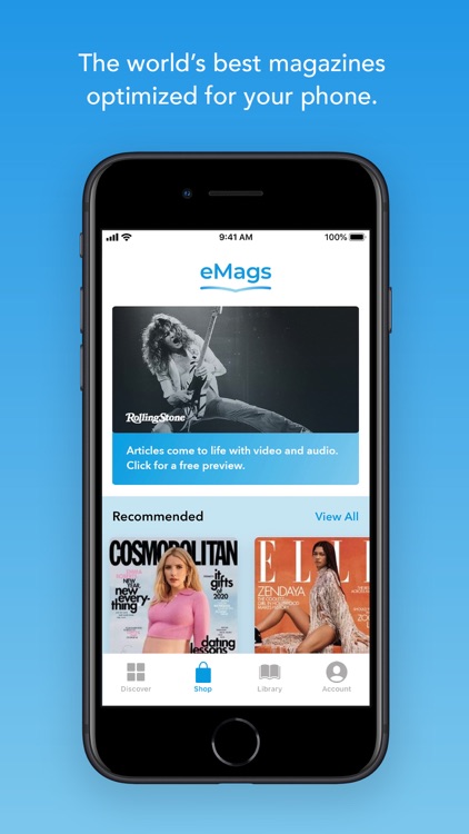 eMags Newsstand and Stories