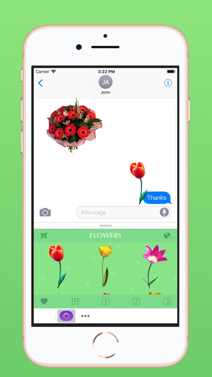 Flowers Stickers for Messages