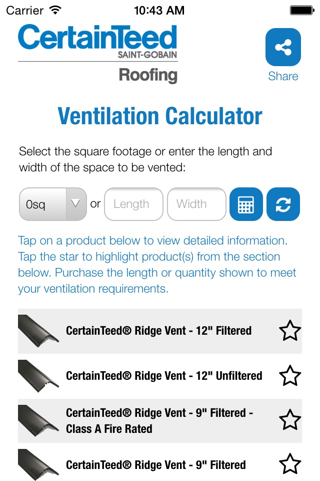 Roofing Ventilation Calculator screenshot 2
