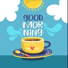 Good Morning Coffee Stickers