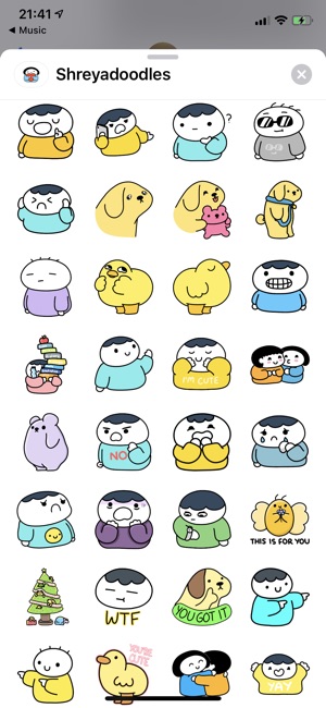 Shreyadoodles Stickers(圖2)-速報App