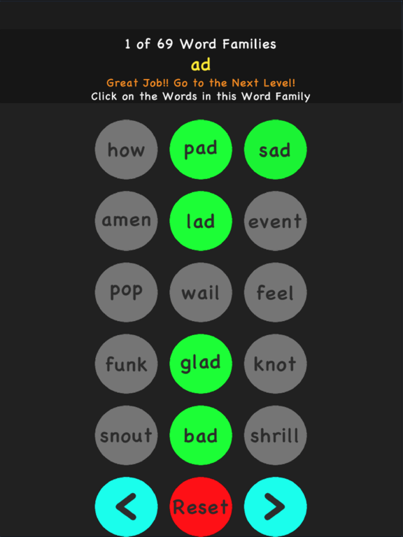 Screenshot #5 pour Word Family Tutor