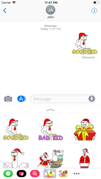 Chicken Bro Merry Xmas Sticker