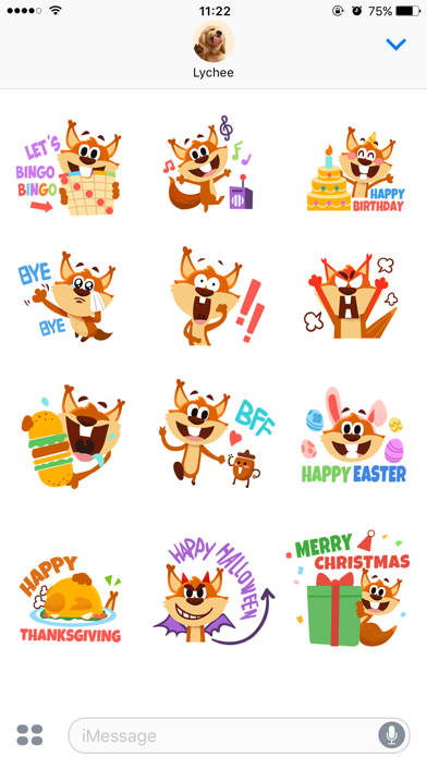 Bingo Holiday Stickers screenshot 3