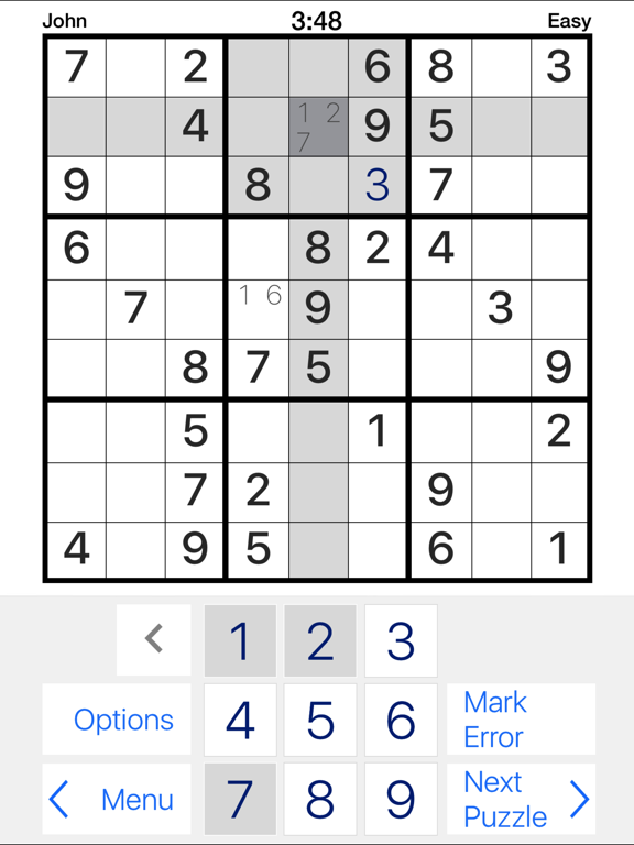 Pure Sudoku - the App screenshot