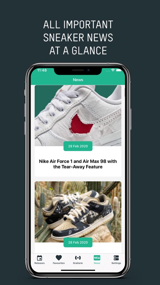 sneaker release app for iphone