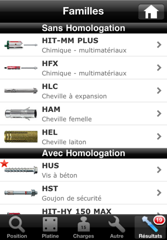 Hilti Anchors Selector screenshot 3