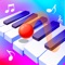 Drag, jump, and hit the piano block of the same color